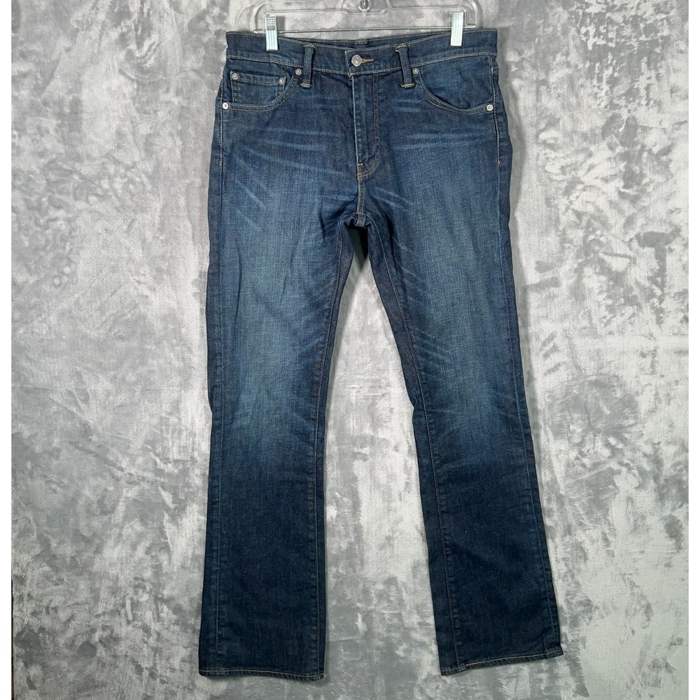 Levis 527 Slim Bootcut Jeans Mens 33x34 Blue Low Rise Denim Cowboy Western